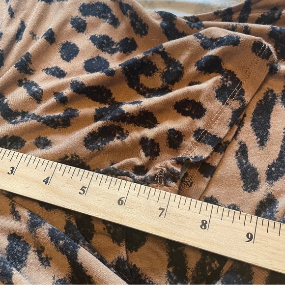 Torrid Super Soft Faux Wrap Front-Knotted
Leopard Dress Brown-Size 2X - Picture 9 of 11